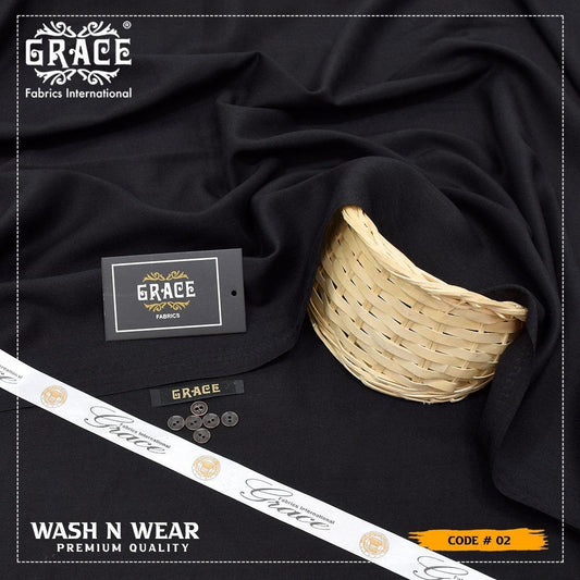 Men’s Unstitched Wash And Wear Plain Suit