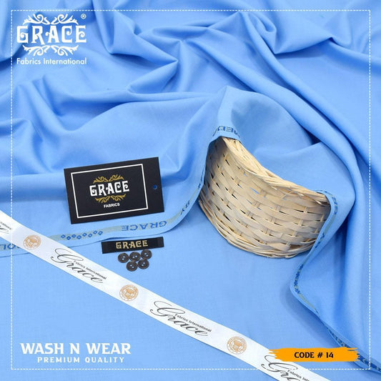 Men’s Unstitched Wash And Wear Plain Suit