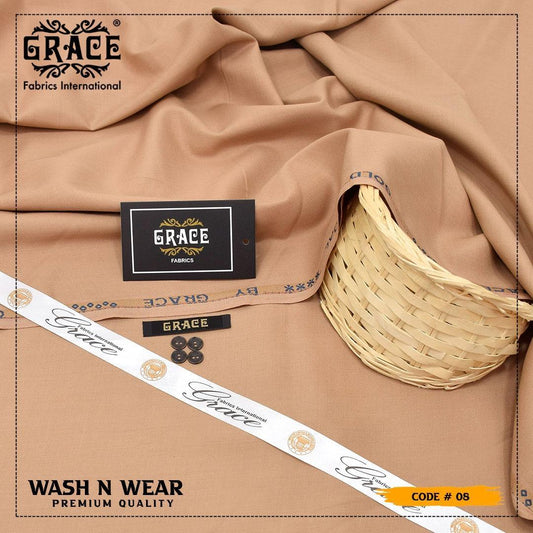 Men’s Unstitched Wash And Wear Plain Suit