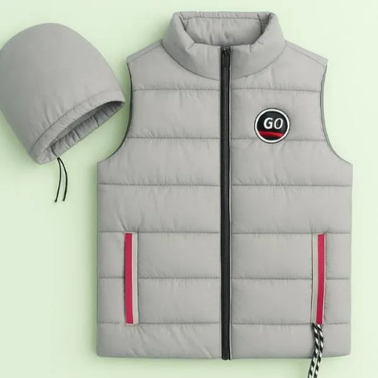 Men's Parachute Printed Sleeveless Jacket