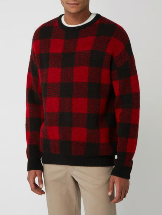 Men's Wool Printed Full Sleeve Sweater